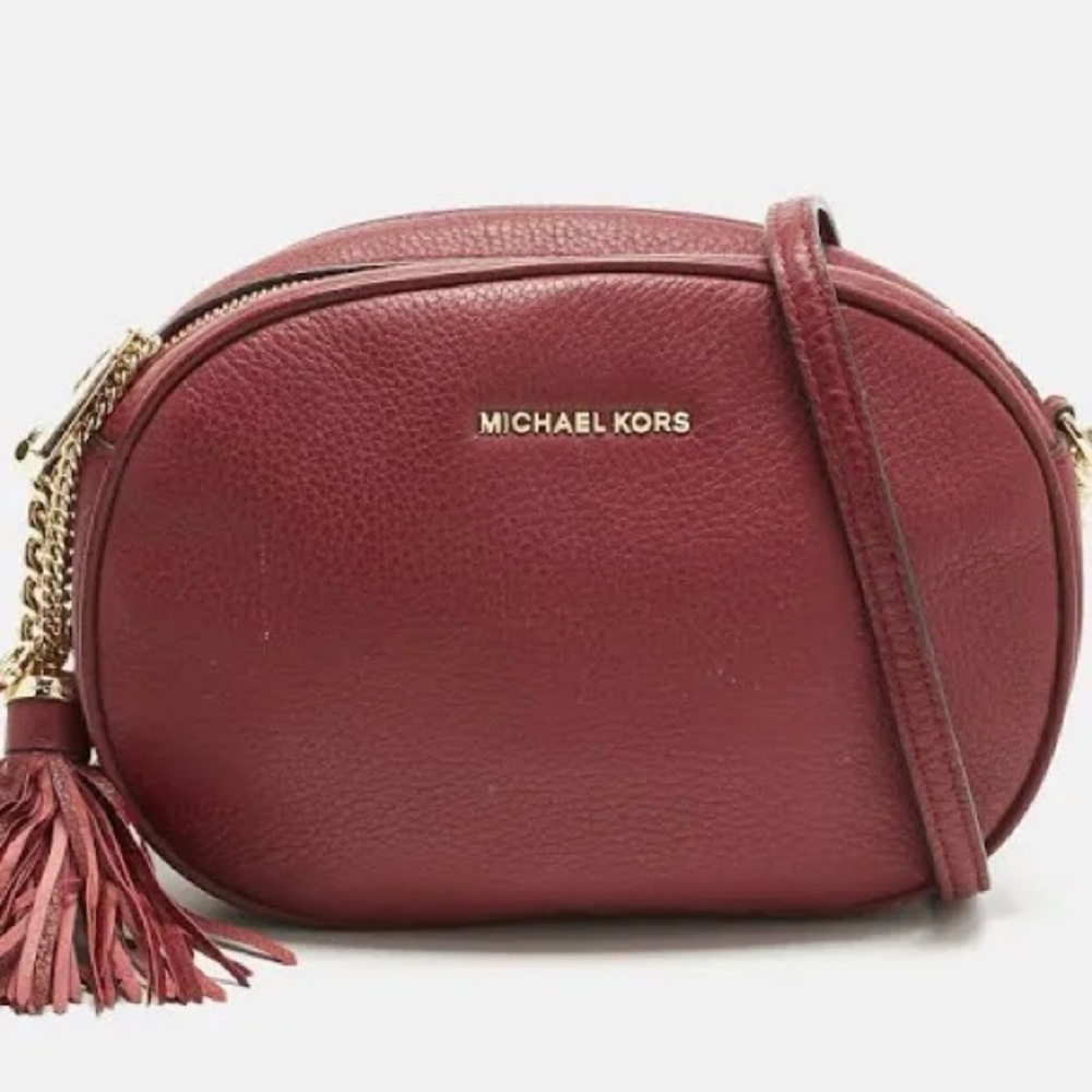 Michael Kors Ginny Burgundy Crossbody Bag